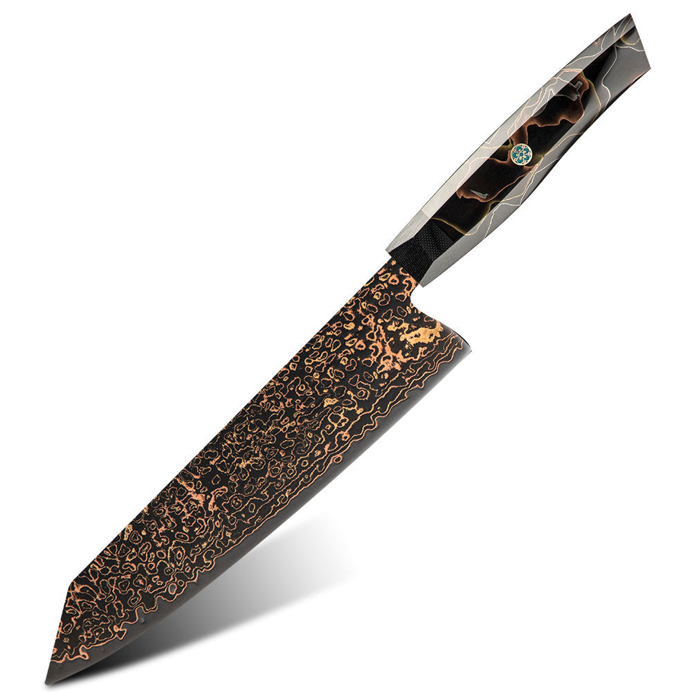 Amber VG10 Copper Japanese Damascus Steel Chef's Knife II