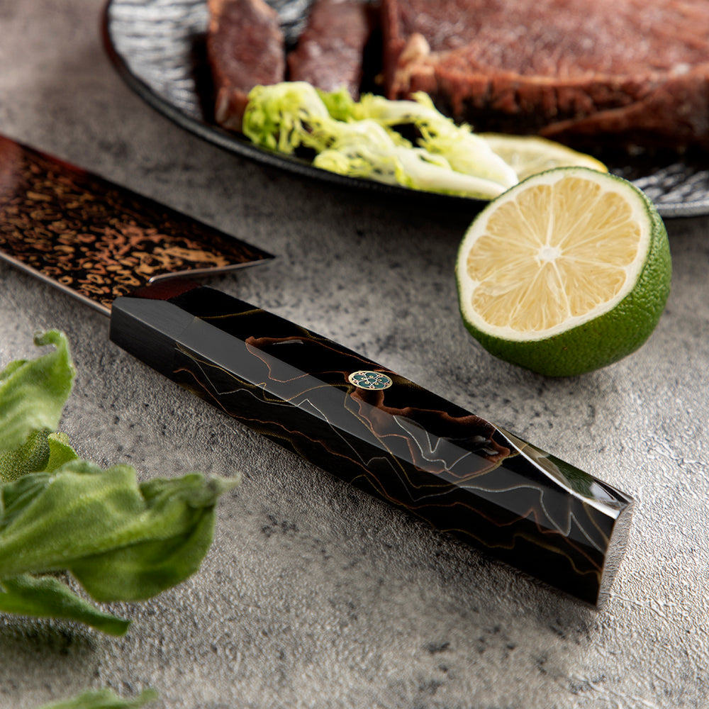 Amber VG10 Copper Japanese Damascus Steel Chef's Knife II