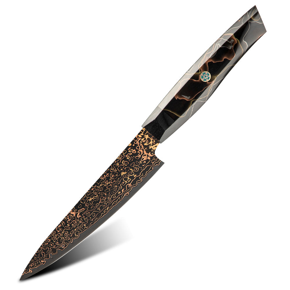 Amber VG10 Copper Japanese Damascus Steel Chef's Knife II