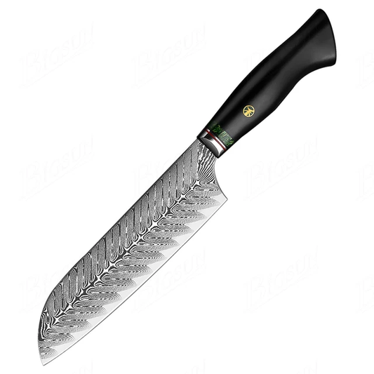 7 Inch Professional 67 Layers Japanese VG10 Damascus Steel Santoku Knife